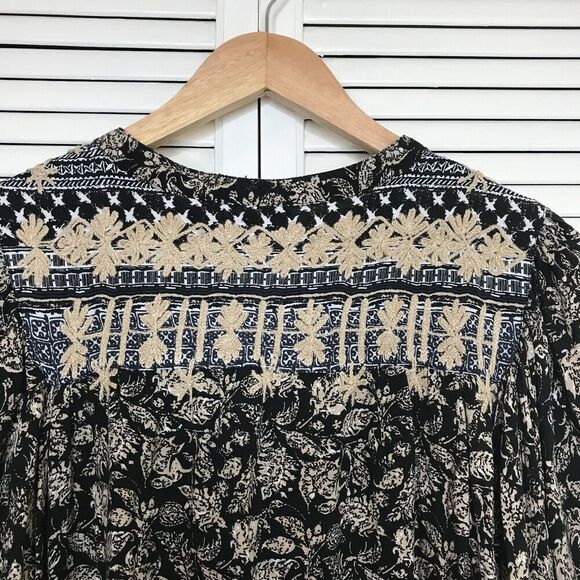 RACHEL Rachel Roy Womens Boho Top Size‎ M Dolman Sleeve Crochet Lace Oversized - Picture 8 of 12